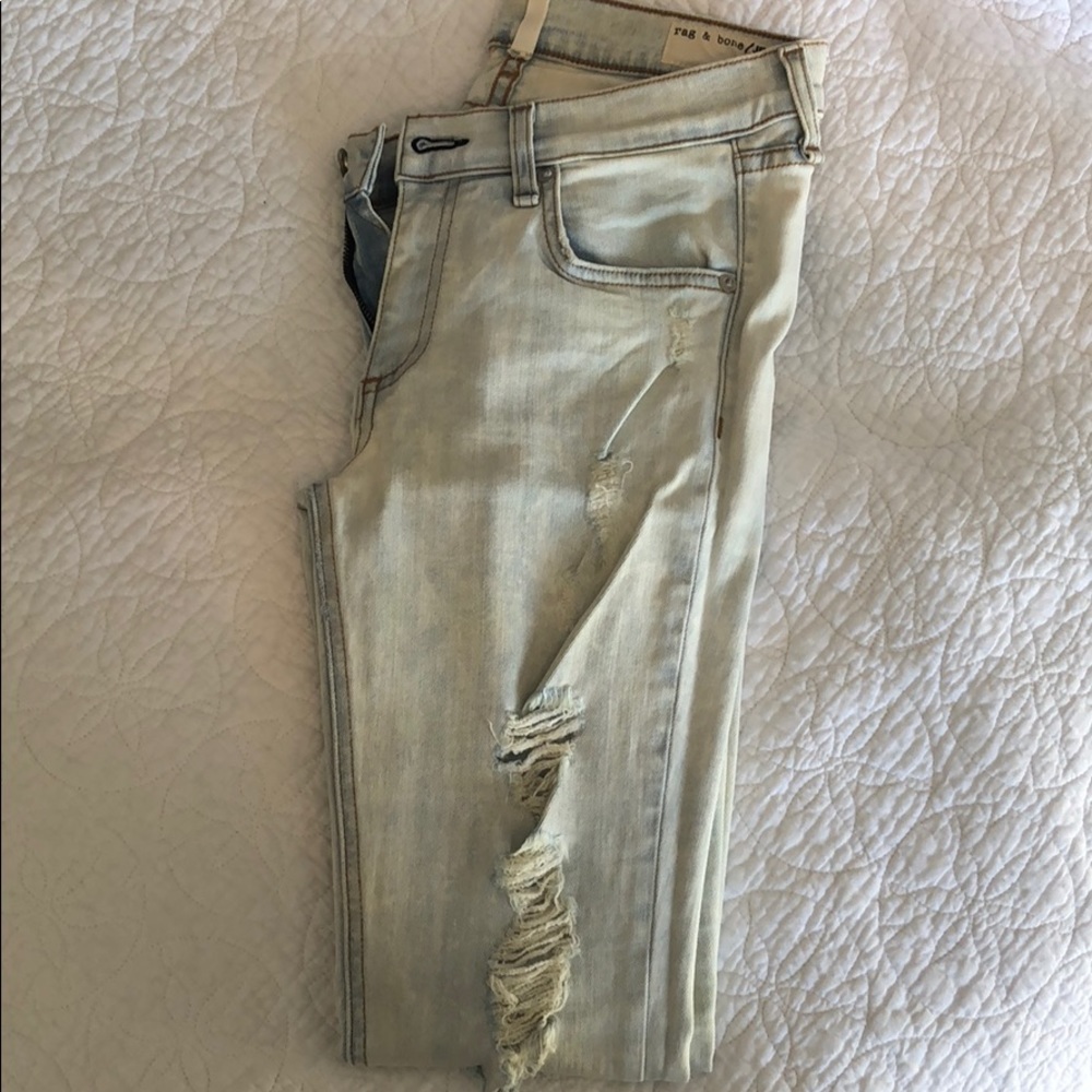 rag & bone zipper capri